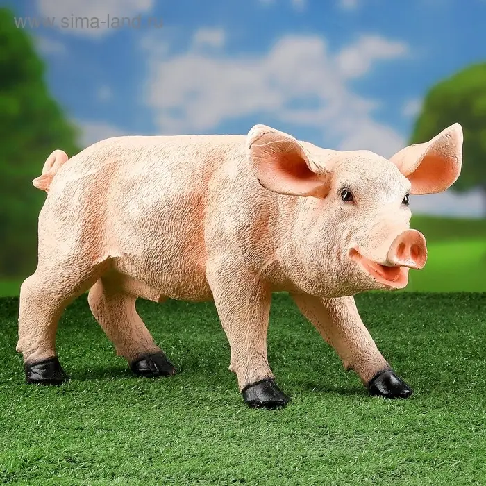 Садовая фигура  Садовая фигура "Свинка" 24х44см