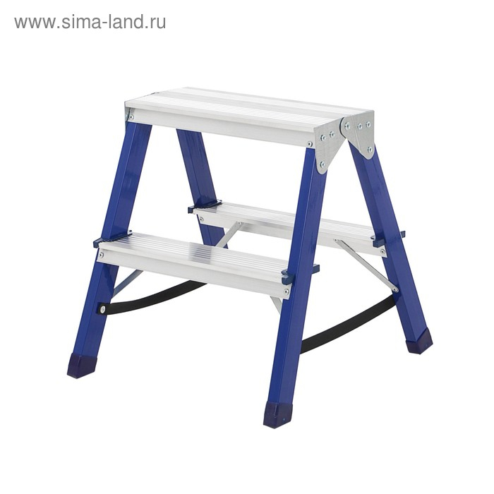 Стремянка ТУНДРА, комбинированная, двухсторонняя, 2 ступени, 430 мм Стремянка ТУНДРА, комбинированная, двухсторонняя, 2 ступени, 430 мм