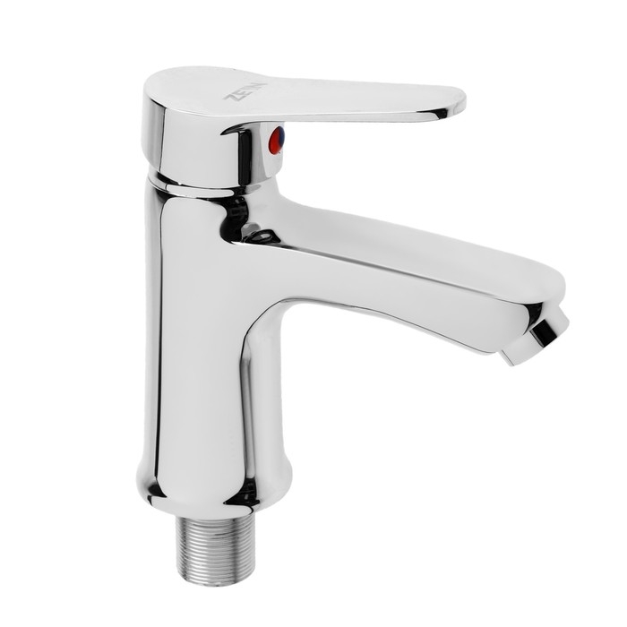 Смеситель для раковины ZEIN Z3411, однорычажный, на гайке, картридж керамика 35 мм, серый Смеситель для раковины ZEIN Z3411, однорычажный, на гайке, картридж керамика 35 мм, серый