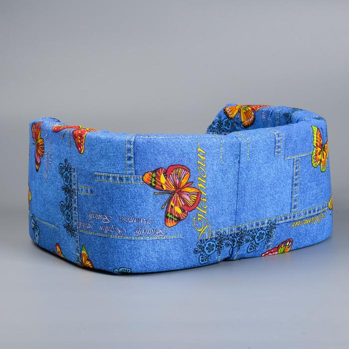 Лежанка №2, с подушкой, 45 х 35 х 16 см  МИКС ЦВЕТОВ Лежанка №2, с подушкой, 45 х 35 х 16 см  МИКС ЦВЕТОВ