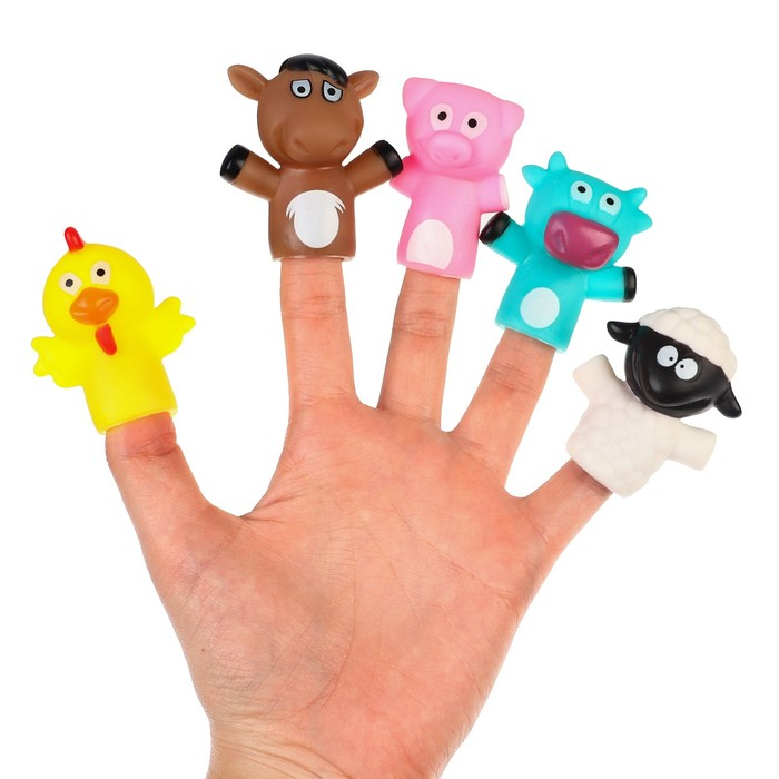 Пальчиковый театр «Ферма», 5 шт, Крошка Я Пальчиковый театр «Ферма», 5 шт, Крошка Я