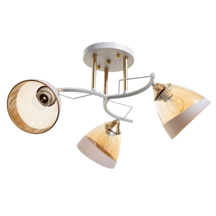 Люстра Люстра "Аделла" 3хЕ27 40Вт бело-золотой 60х60х26 см BayerLux