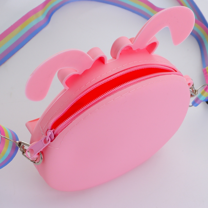 Сумка детская на молнии «Выбражулька», цвет розовый