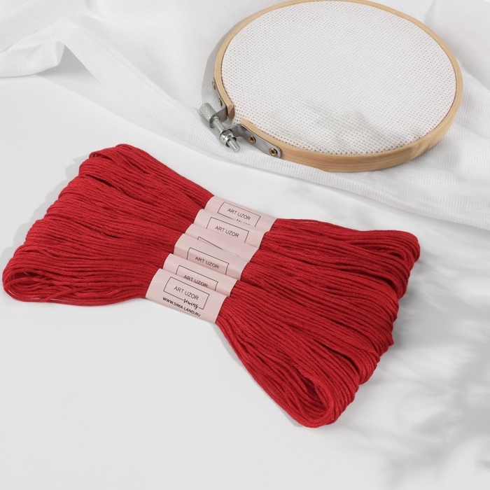 Набор ниток мулине №321, 8 ± 1 м, 6 шт, цвет тёмно-красный Набор ниток мулине №321, 8 ± 1 м, 6 шт, цвет тёмно-красный
