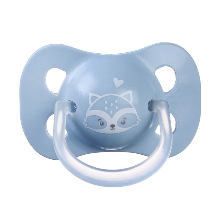 Соска - пустышка латексная классическая «Енотик», от 0 мес., цвет голубой Соска - пустышка латексная классическая «Енотик», от 0 мес., цвет голубой