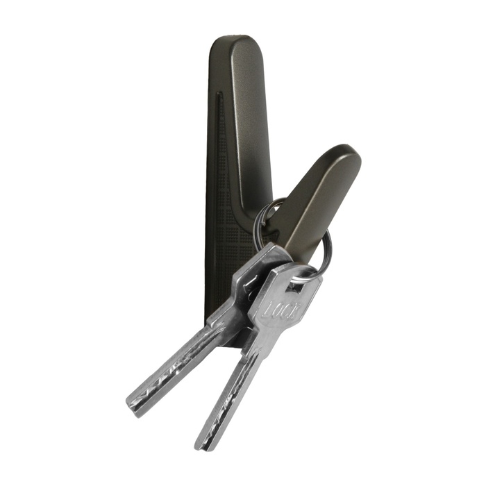 Крючок мебельный CAPPIO FAWN, однорожковый, графит Крючок мебельный CAPPIO FAWN, однорожковый, графит