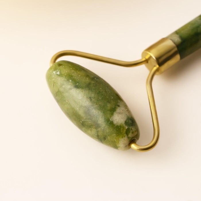 Массажёр, гуаша, для лица и зоны декольте, кальцит, серпентин, 14,2 х 5,5 Массажёр, гуаша, для лица и зоны декольте, кальцит, серпентин, 14,2 х 5,5