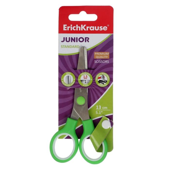 Ножницы детские 13 см, ErichKrause Standard Junior, с закруглёнными концами лезвий, МИКС Ножницы детские 13 см, ErichKrause Standard Junior, с закруглёнными концами лезвий, МИКС