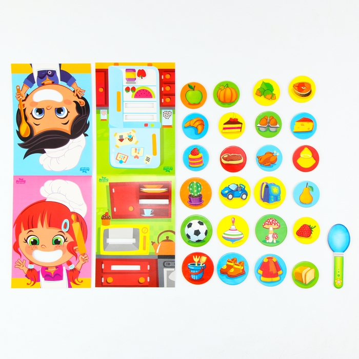 Развивающая игра «Накорми меня» (2 основы+ ложка+ 24 элемента) Развивающая игра «Накорми меня» (2 основы+ ложка+ 24 элемента)