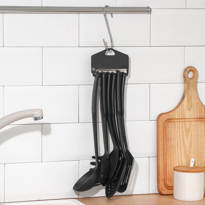 Набор кухонных принадлежностей Доляна «Орихалк», 6 предметов Набор кухонных принадлежностей Доляна «Орихалк», 6 предметов