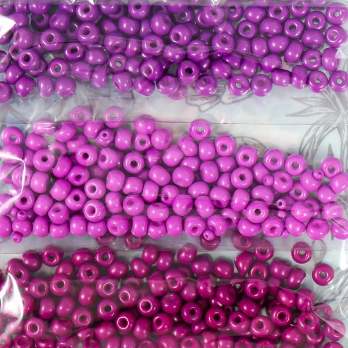 Бисер круглый 6/0  Бисер круглый 6/0 "Пурпурная дымка" 6 цветов х 10 гр 20х8 см