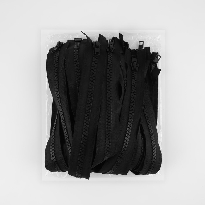 Молния «Трактор», №10, разъёмная, 2 бегунка, замки автомат, 90 см, цвет чёрный, цена за 1 штуку Молния «Трактор», №10, разъёмная, 2 бегунка, замки автомат, 90 см, цвет чёрный, цена за 1 штуку