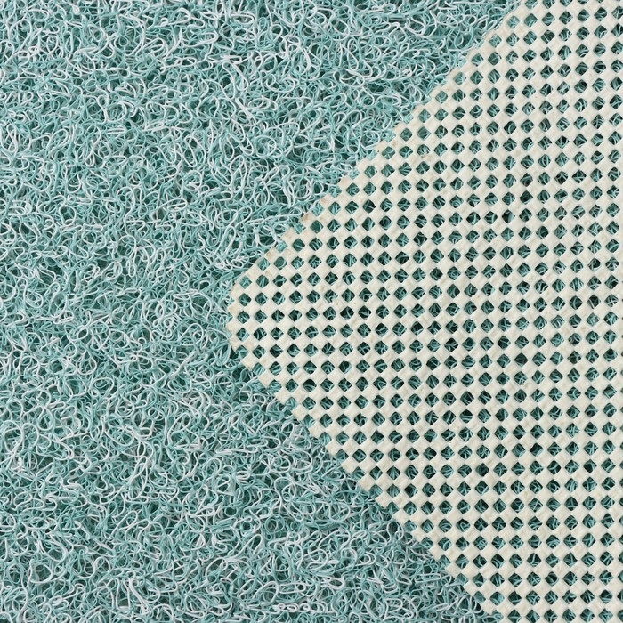 Коврик придверный грязезащитный SAVANNA, 45×75 см, цвет бирюзовый