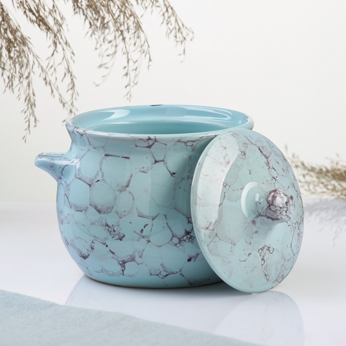 Горшок керамический для запекания  Горшок керамический для запекания "Пиканто" 0,65л / 12,5х11,5см, романтика