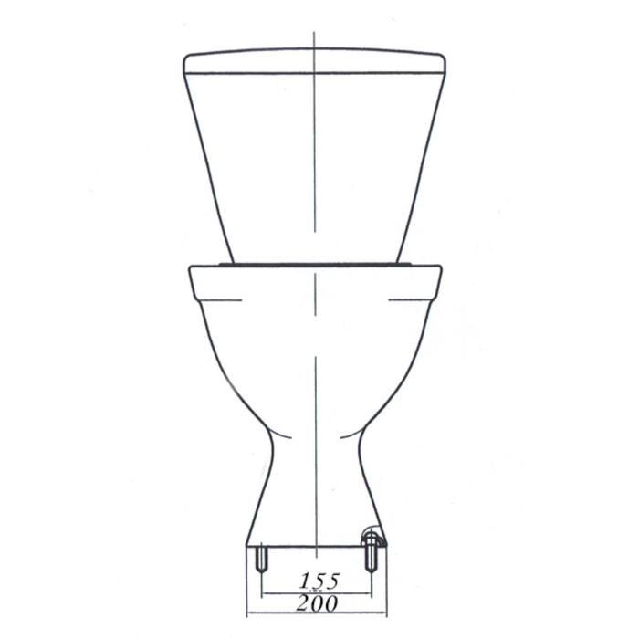 Унитаз компакт ЛЗСФ Унитаз компакт ЛЗСФ "Вершок", детский, нижняя подводка, сиденье, кнопка