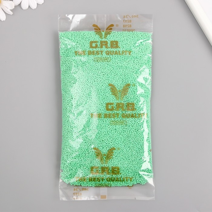 Бисер стекло 12/0  Бисер стекло 12/0 "Бирюзовый" ровный №680 450 гр