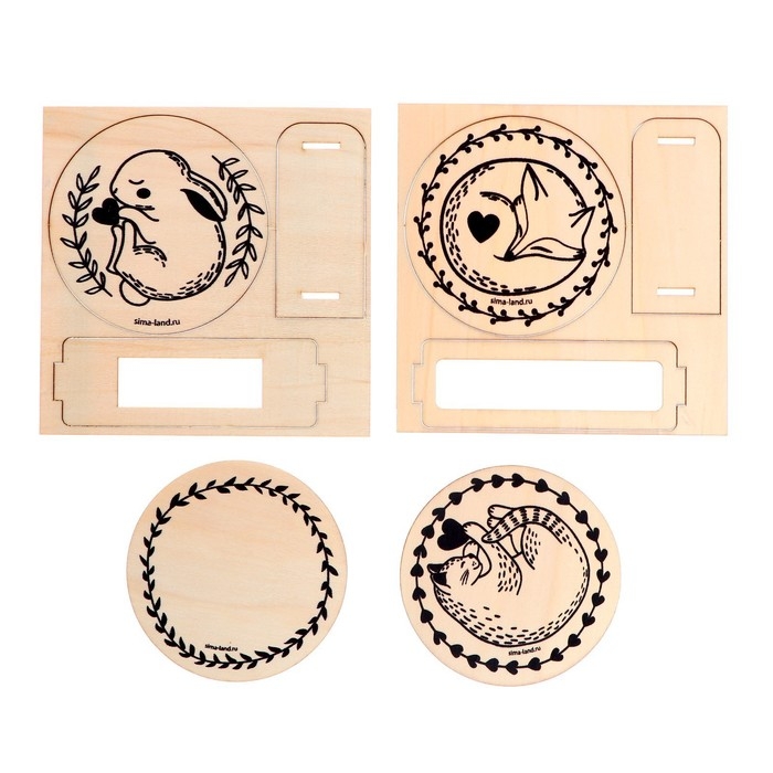 Набор для творчества. Выжигание по дереву «Подставки под горячее» Набор для творчества. Выжигание по дереву «Подставки под горячее»