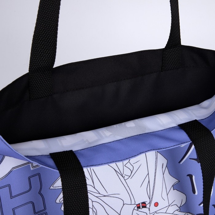 Шопер детский для девочки без застёжки, цвет сиреневый/чёрный Шопер детский для девочки без застёжки, цвет сиреневый/чёрный