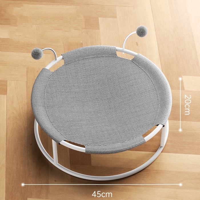 Гамак для животных с дразнилками, 45*45*20 см, вес до 20 кг, серый Гамак для животных с дразнилками, 45*45*20 см, вес до 20 кг, серый