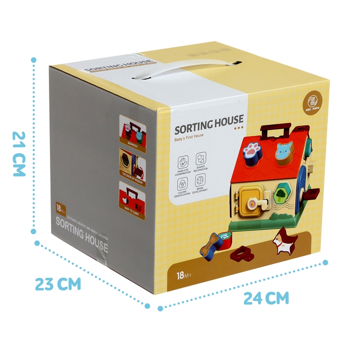 Сортер «Домик», 9 элементов Сортер «Домик», 9 элементов