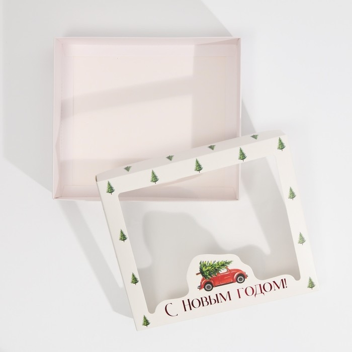 Коробка подарочная новогодняя складная «Машина», 23.5 х 20.5 х 5.5 см, Новый год Коробка подарочная новогодняя складная «Машина», 23.5 х 20.5 х 5.5 см, Новый год