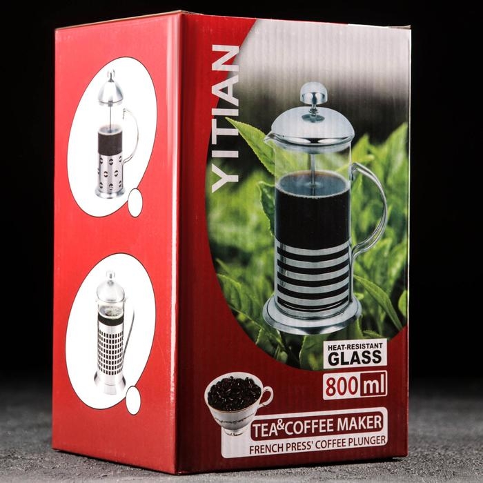 Чайник заварочный френч - пресс «Эко cork», 800 мл Чайник заварочный френч - пресс «Эко cork», 800 мл