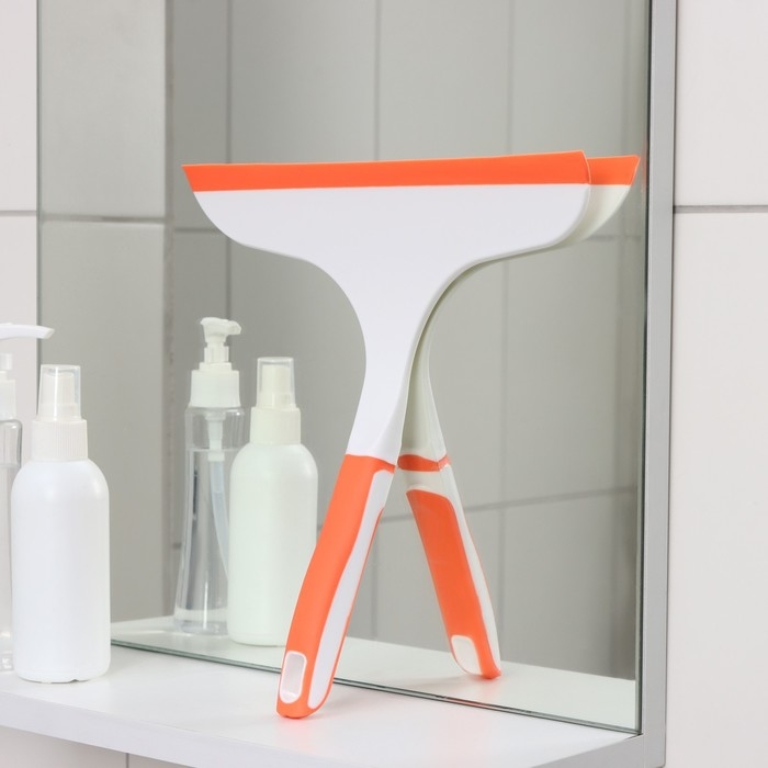 Водосгон с нескользящей ручкой Raccoon Orange, сгон силикон, 25×24 см Водосгон с нескользящей ручкой Raccoon Orange, сгон силикон, 25×24 см