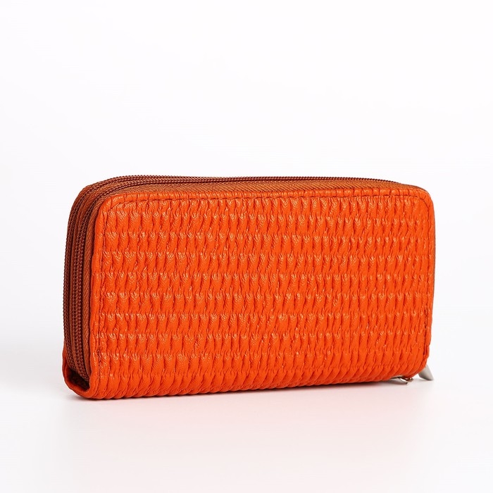 Кошелёк женский на молнии, цвет оранжевый Кошелёк женский на молнии, цвет оранжевый