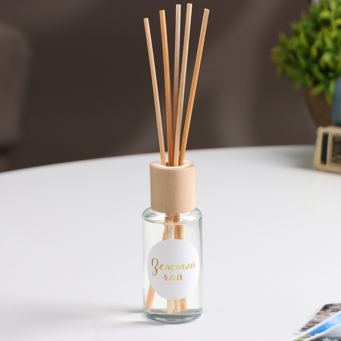 Диффузор ароматический "Модерн", 50 мл, зелёный чай, 8 марта, "Богатство Аромата"