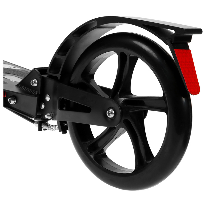 Cамокат городской GRAFFITI Technology 200, складной, колёса PU 200 мм, ABEC 7, амортизатор задний, цвет чёрный Cамокат городской GRAFFITI Technology 200, складной, колёса PU 200 мм, ABEC 7, амортизатор задний, цвет чёрный