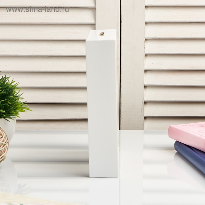 Копилка интерьерная пластик Копилка интерьерная пластик "Синие цветочки" 17х12х3,8 см