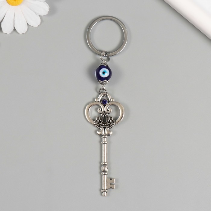 Брелок от сглаза металл Брелок от сглаза металл "Ключ с короной" 3х8,2 см