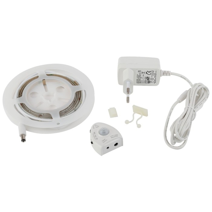 Комплект светодиодной ленты «Эра» с датчиком движения 1.2 м, IP20, SMD2835, 60 LED/м, 12 В, 6500К Комплект светодиодной ленты «Эра» с датчиком движения 1.2 м, IP20, SMD2835, 60 LED/м, 12 В, 6500К