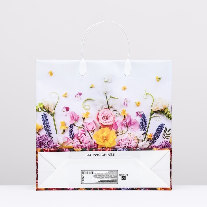 Пакет Пакет "Красивый букет", мягкий пластик, 30х30 100 мкм