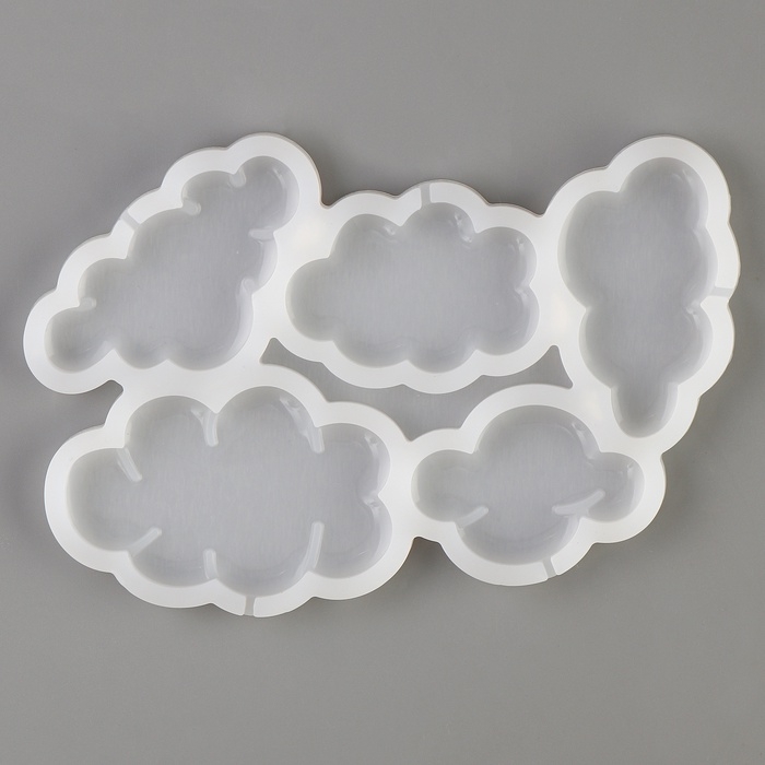 Молд силиконовый «Облака», универсальный, 15,5 × 10,5 × 0,5 см Молд силиконовый «Облака», универсальный, 15,5 × 10,5 × 0,5 см