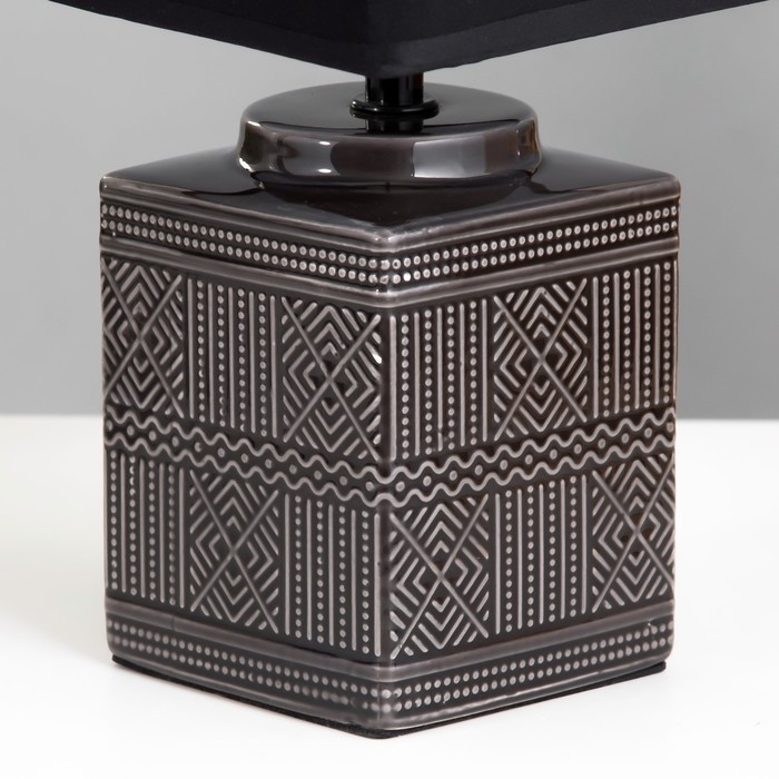 Настольная лампа Митчелл E14 40Вт черный 14х14х29 см RISALUX Настольная лампа Митчелл E14 40Вт черный 14х14х29 см RISALUX