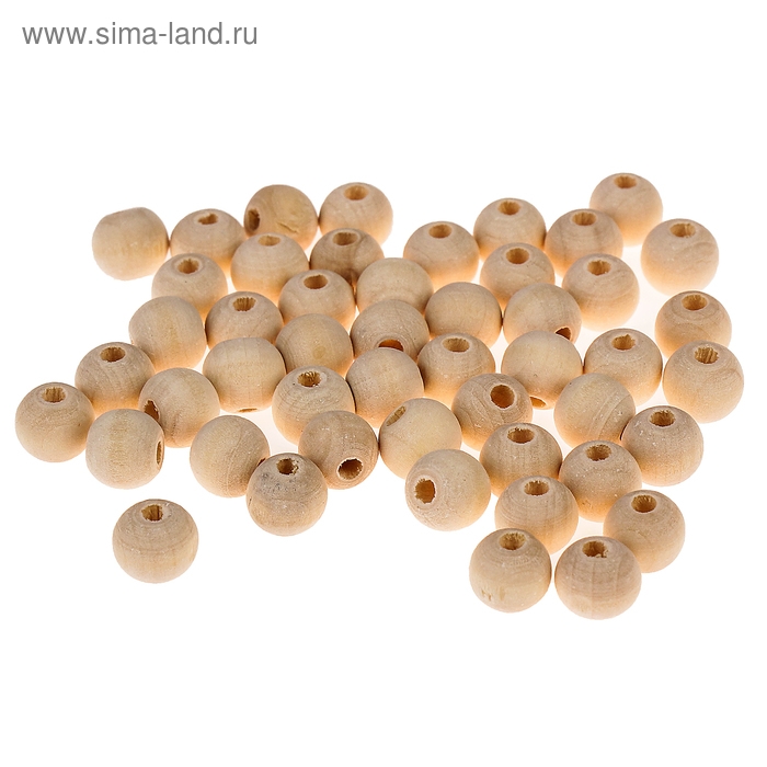 Бусины деревянные d=10 мм (набор 15 гр) без покрытия Бусины деревянные d=10 мм (набор 15 гр) без покрытия