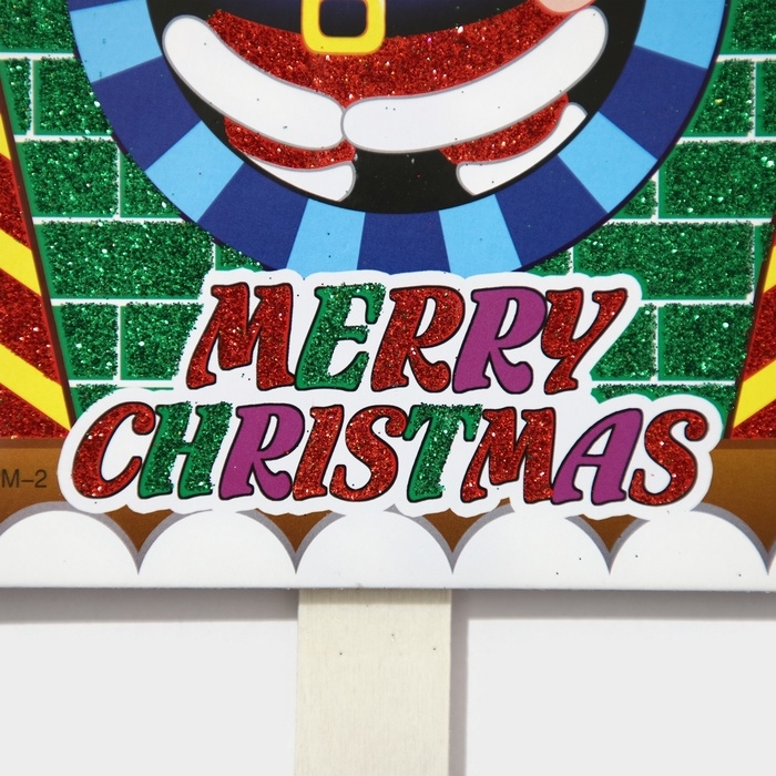 Топпер декоративный Топпер декоративный "Дед мороз и домик" 21х67 см