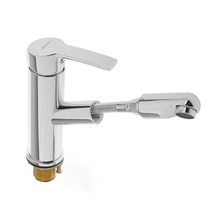 Смеситель для раковины Accoona A9290-1, однорычажный, с выдвижным изливом Смеситель для раковины Accoona A9290-1, однорычажный, с выдвижным изливом