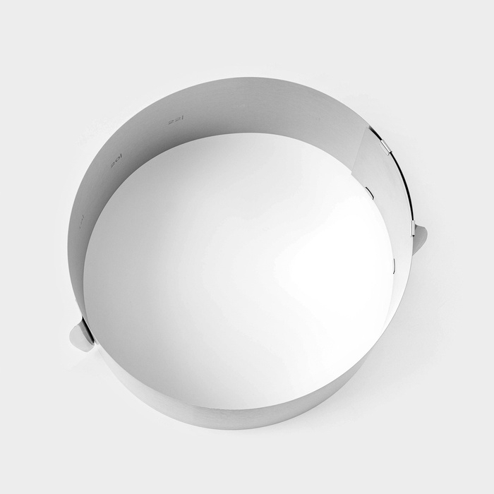 Форма для выпечки с регулировкой размера, 16-28 см, высота 14,5 см, цвет хромированный