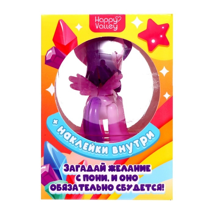 Игрушка «Милый пони» с наклейками, МИКС Игрушка «Милый пони» с наклейками, МИКС