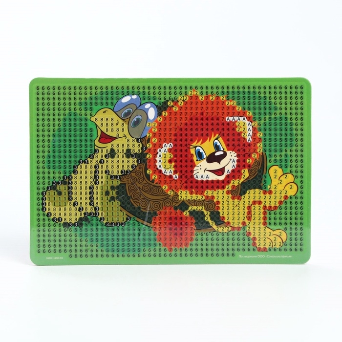 Алмазная мозаика с частичным заполнением для детей «Львенок и Черепаха», 10 х 15 см Алмазная мозаика с частичным заполнением для детей «Львенок и Черепаха», 10 х 15 см