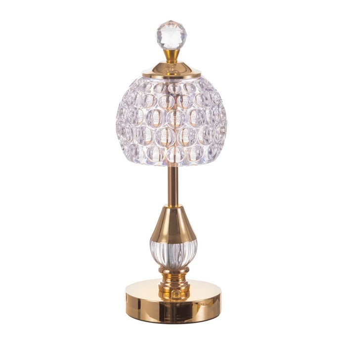 Настольная лампа сенсорная Настольная лампа сенсорная "Бейли" LED 10Вт АКБ золото 11х11х34,5 см