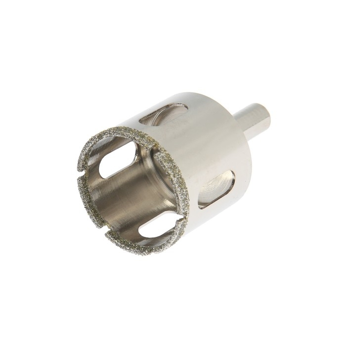 Сверло алмазное по стеклу и керамике ТУНДРА, трехгранный хвостовик, 38 х 65 мм Сверло алмазное по стеклу и керамике ТУНДРА, трехгранный хвостовик, 38 х 65 мм