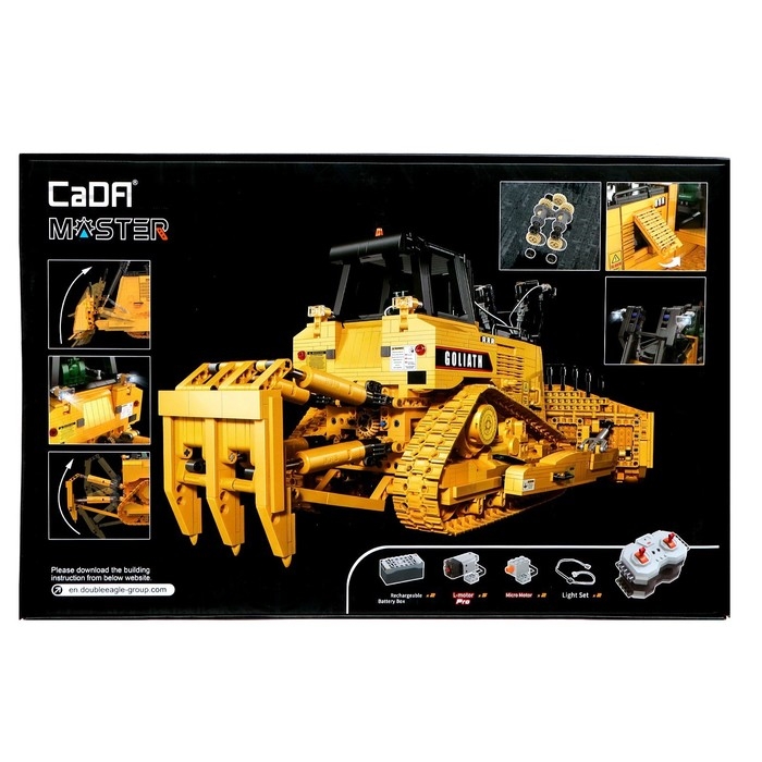 Конструктор радиоуправляемый «Строительный бульдозер», 2826 деталей, масштаб 1:17 Конструктор радиоуправляемый «Строительный бульдозер», 2826 деталей, масштаб 1:17