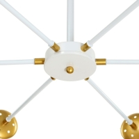 Люстра "Даллас" 6х40Вт E27 белый-золото 83х83х35 см BayerLux