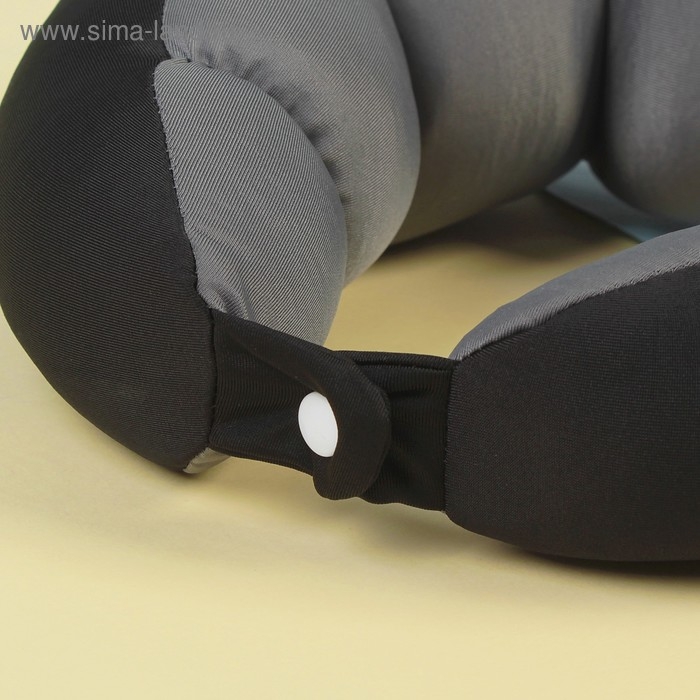 Подголовник-антистресс, на застёжке, цвет серый Подголовник-антистресс, на застёжке, цвет серый