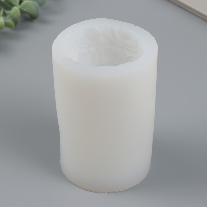 Молд силикон для свечи Молд силикон для свечи "Розы" 8,1х8,1х12,4 см