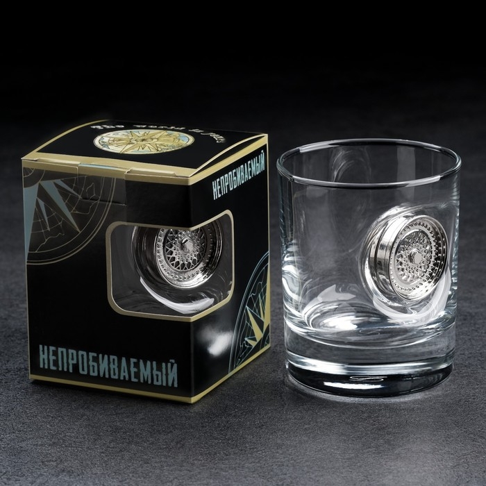 Стакан Стакан "Непробиваемый. Диск", для виски, 250 мл