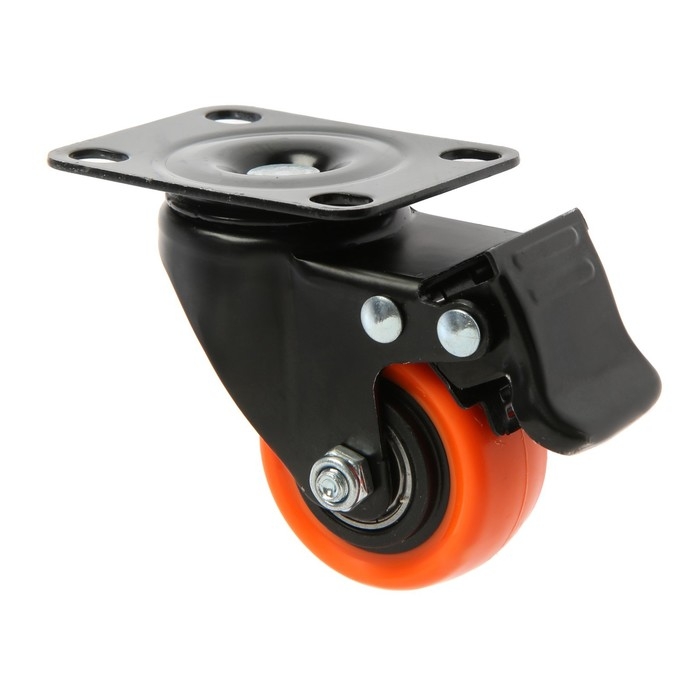 Колесо мебельное CAPPIO, d=50 мм, поворотное,со стопором,покрытие PVC Колесо мебельное CAPPIO, d=50 мм, поворотное,со стопором,покрытие PVC